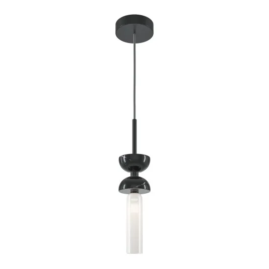 Maytoni Kyoto fekete-fehér függesztett lámpa (MAY-MOD178PL-01B) G9 1 izzós IP20