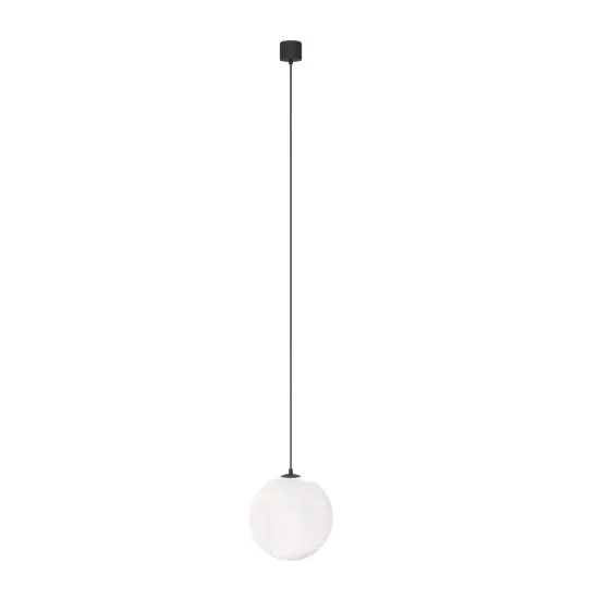 Maytoni Luna fekete-fehér LED függesztett lámpa (MAY-P039PL-5W4K-20-B) LED 1 izzós IP20