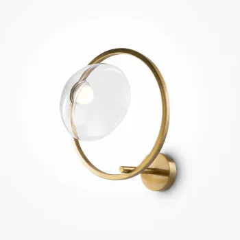 Maytoni Lunare sárgaréz-átlátszó LED fali lámpa (MAY-MOD327WL-L5BS3K1) LED 1 izzós IP20