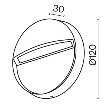 Maytoni Mane fehér LED kültéri fali lámpa (MAY-O046SL-L3W3K) LED 1 izzós IP54