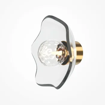 Maytoni Miracle sárgaréz-átlátszó fali lámpa (MAY-MOD207WL-01BS) G9 1 izzós IP20