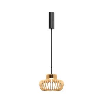 Maytoni Namiki fekete-bézs LED függesztett lámpa (MAY-MOD465PL-L12BK2) LED 1 izzós IP20