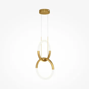 Maytoni Node arany-fehér LED függesztett lámpa (MAY-MOD165PL-L18G3K) LED 1 izzós IP20