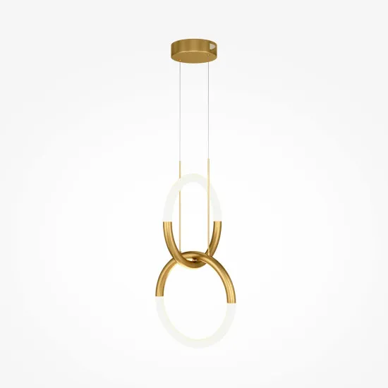 Maytoni Node arany-fehér LED függesztett lámpa (MAY-MOD165PL-L18G3K) LED 1 izzós IP20