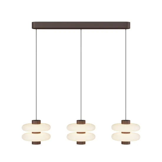 Maytoni Nuvem barna-fehér LED függesztett lámpa (MAY-MOD497PL-L23BRK) LED 3 izzós IP20