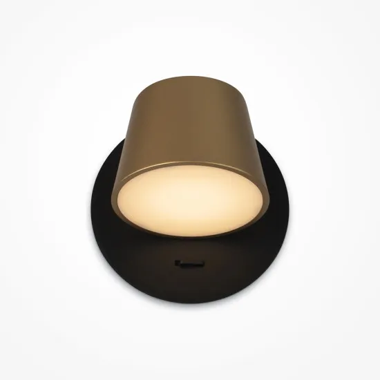 Maytoni Pixel sárgaréz-fekete LED fali lámpa (MAY-MOD421WL-L6BBS3K) LED 1 izzós IP20