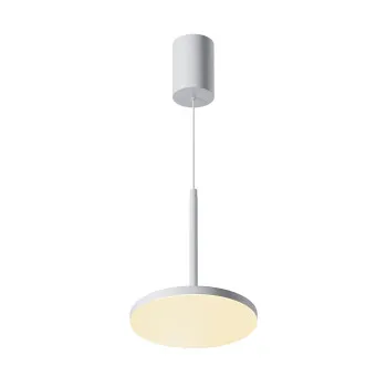 Maytoni Plato fehér LED függesztett lámpa (MAY-P076PL-L12W3K-W) LED 1 izzós IP20