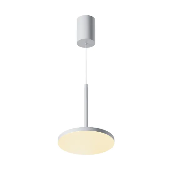 Maytoni Plato fehér LED függesztett lámpa (MAY-P076PL-L12W3K-W) LED 1 izzós IP20