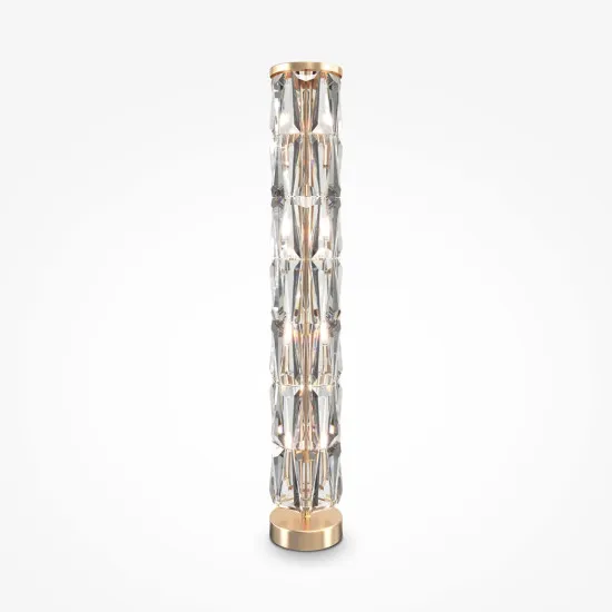 Maytoni Puntes arany-átlátszó kristály állólámpa (MAY-MOD043FL-08G) E14 8 izzós  IP20