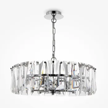 Maytoni Puntes króm-átlátszó kristály függesztett lámpa (MAY-MOD043PL-06CH) E14 6 izzós IP20