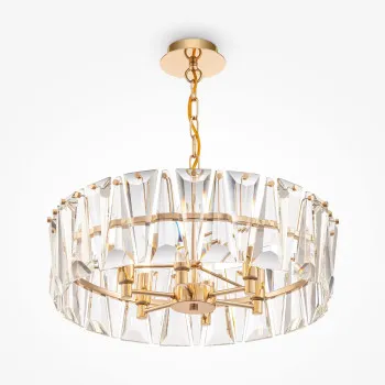 Maytoni Puntes arany-átlátszó kristály függesztett lámpa (MAY-MOD043PL-06G) E14 6 izzós IP20