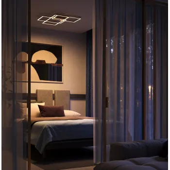 Maytoni Rida arany-fehér LED mennyezeti lámpa (MAY-MOD015CL-L80GK) LED 1 izzós IP20
