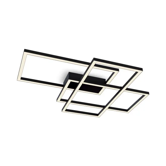 Maytoni Rida fekete-fehér LED mennyezeti lámpa (MAY-MOD016CL-L80BK) LED 1 izzós IP20