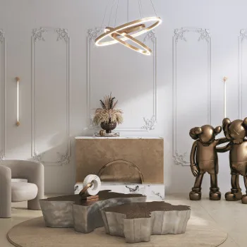 Maytoni Rim fekete-fehér LED függesztett lámpa (MAY-MOD058PL-L74BK) LED 1 izzós IP20