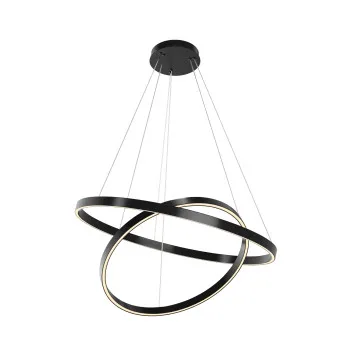 Maytoni Rim fekete-fehér LED függesztett lámpa (MAY-MOD058PL-L74BK) LED 1 izzós IP20