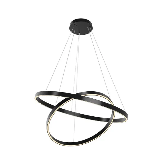 Maytoni Rim fekete-fehér LED függesztett lámpa (MAY-MOD058PL-L74BK) LED 1 izzós IP20