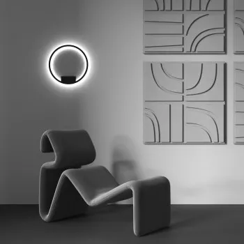 Maytoni Rim fekete-fehér LED fali lámpa (MAY-MOD058WL-L25BK) LED 1 izzós IP20