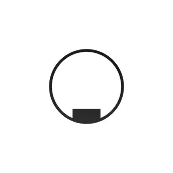Maytoni Rim fekete-fehér LED fali lámpa (MAY-MOD058WL-L25BK) LED 1 izzós IP20