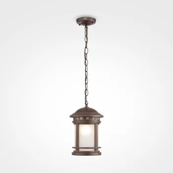 Maytoni Salamanca bronz-átlátszó kültéri függesztett lámpa (MAY-O031PL-01BR) E27 1 izzós IP44