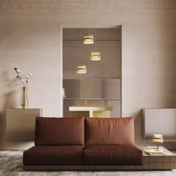 Maytoni Scala bronz-barna LED függesztett lámpa (MAY-MOD496PL-L33BZK) LED 1 izzós IP20