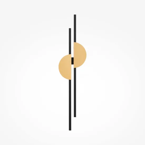 Maytoni Skyline fekete-sárgaréz LED fali lámpa (MAY-MOD179WL-L22W4K) LED 1 izzós IP20