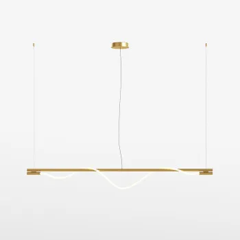 Maytoni Tau arany-fehér LED függesztett lámpa (MAY-MOD166PL-L20G3K) LED 1 izzós IP20