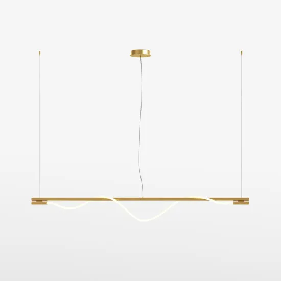 Maytoni Tau arany-fehér LED függesztett lámpa (MAY-MOD166PL-L20G3K) LED 1 izzós IP20