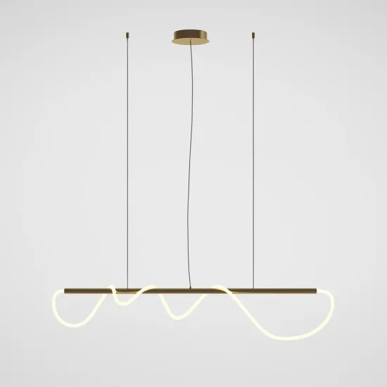 Maytoni Tau arany-fehér LED függesztett lámpa (MAY-MOD166PL-L30G3K) LED 1 izzós IP20