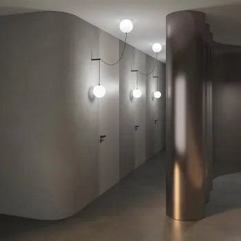 Maytoni Twins fekete-fehér LED függesztett lámpa (MAY-MOD427PL-L20B3K1) LED 1 izzós IP20