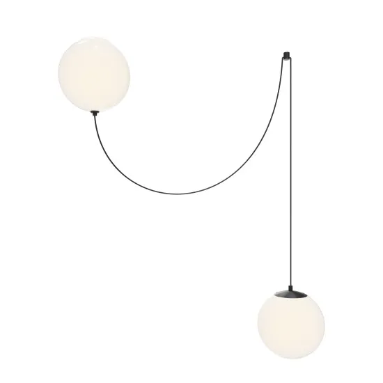 Maytoni Twins fekete-fehér LED függesztett lámpa (MAY-MOD427PL-L20B3K1) LED 1 izzós IP20