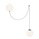 Maytoni Twins fekete-fehér LED függesztett lámpa (MAY-MOD427PL-L20B3K1) LED 1 izzós IP20