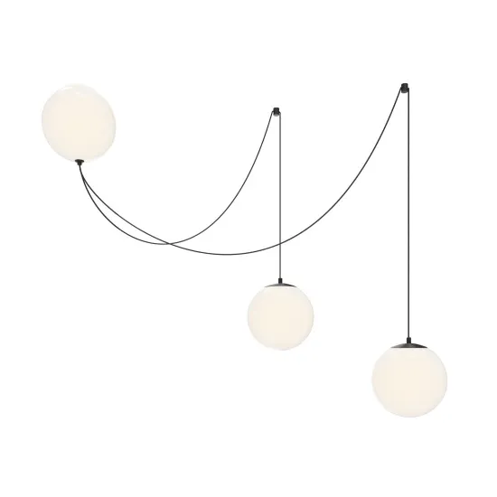 Maytoni Twins fekete-fehér LED függesztett lámpa (MAY-MOD427PL-L30B3K1) LED 1 izzós IP20