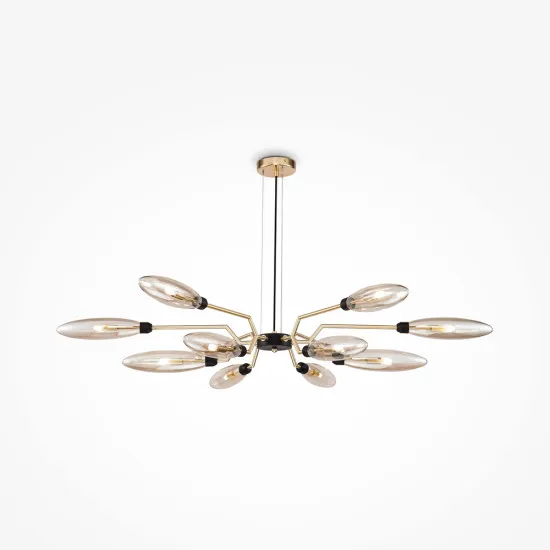 Maytoni Ventura arany-átlátszó csillár (MAY-MOD012CL-12G) G9 12 izzós  IP20