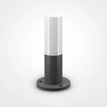 Maytoni Willis fekete-fehér kültéri állólámpa (MAY-O418FL-01GR) E27 1 izzós IP54