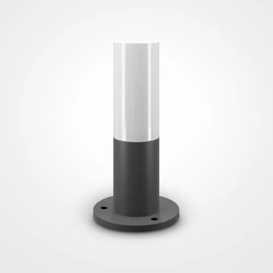 Maytoni Willis fekete-fehér kültéri állólámpa (MAY-O418FL-01GR) E27 1 izzós IP54