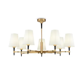 Maytoni Zaragoza fehér-sárgaréz csillár (MAY-H001CL-07BS) E14 7 izzós IP20