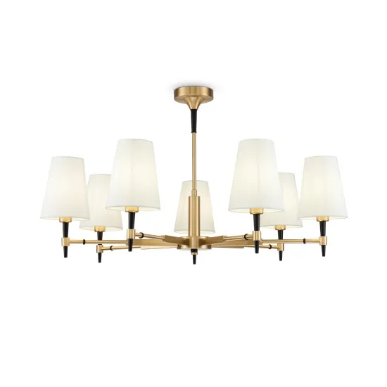 Maytoni Zaragoza fehér-sárgaréz csillár (MAY-H001CL-07BS) E14 7 izzós IP20