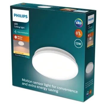 Philips Acuna fehér mozgásérzékelős LED mennyezeti lámpa (PHI-8720169295988) LED 1 izzós IP20