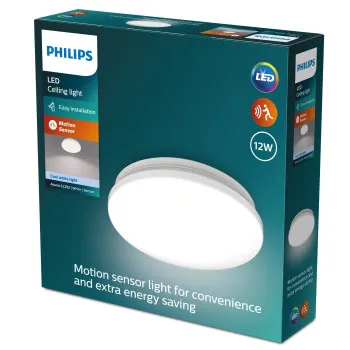 Philips Acuna fehér mozgásérzékelős LED mennyezeti lámpa (PHI-8720169296008) LED 1 izzós IP20