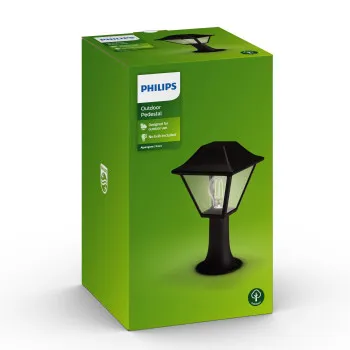 Philips Alpenglow fekete kültéri asztali lámpa (PHI-8718696158166) E27 1 izzós IP44