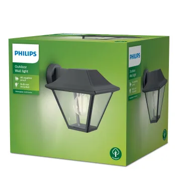 Philips Alpenglow szürke kültéri falikar (PHI-8719514417571) E27 1 izzós IP44