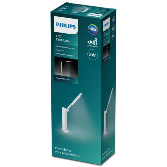 Philips Amber fehér újratölthető LED asztali lámpa (PHI-8719514420373) LED 1 izzós IP20