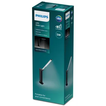 Philips Amber fekete újratölthető LED asztali lámpa (PHI-8719514420397) LED 1 izzós IP20