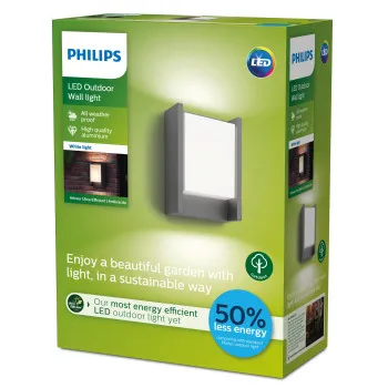 Philips Arbour antracit LED kültéri fali lámpa (PHI-8719514490222) LED 1 izzós IP44