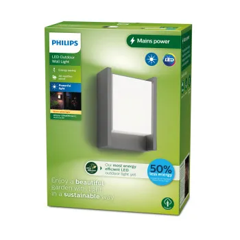 Philips Arbour antracit LED kültéri fali lámpa (PHI-8720169278042) LED 1 izzós IP44