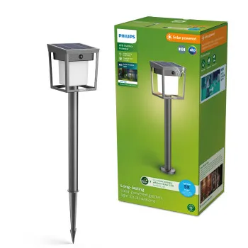Philips Blaise antracit napelemes LED kültéri leszúrható lámpa (PHI-8720169362109) LED 1 izzós IP44