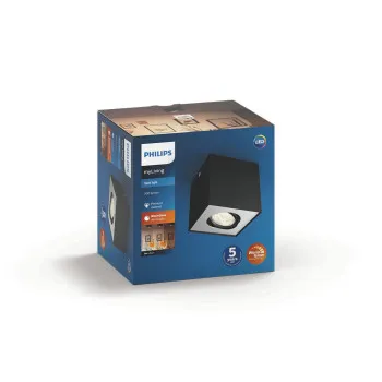 Philips Box fekete LED mennyezeti spotlámpa (PHI-8718696164518) LED 1 izzós IP20