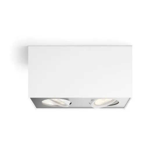 Philips Box fehér LED mennyezeti spotlámpa (PHI-8718696164525) LED 2 izzós IP20
