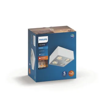 Philips Box fehér LED mennyezeti spotlámpa (PHI-8718696164549) LED 4 izzós IP20