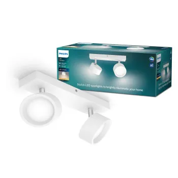 Philips Bracia fehér LED mennyezeti spotlámpa (PHI-8720169174764) LED 2 izzós IP20